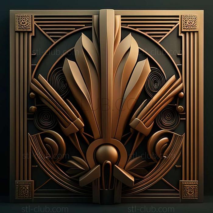 3D model art deco (STL)